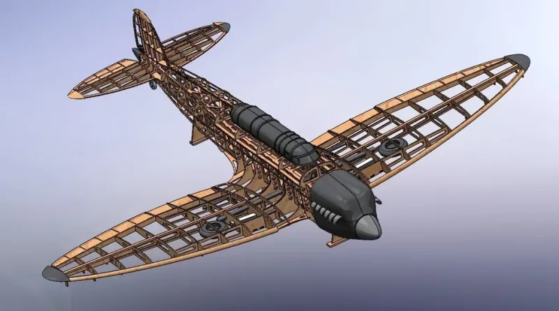 1/8 Heinkel He 70 Blitz Lasercut-KIT